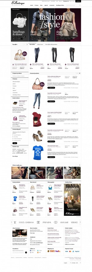 magento 中文白色商城