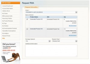 magento 退货请求